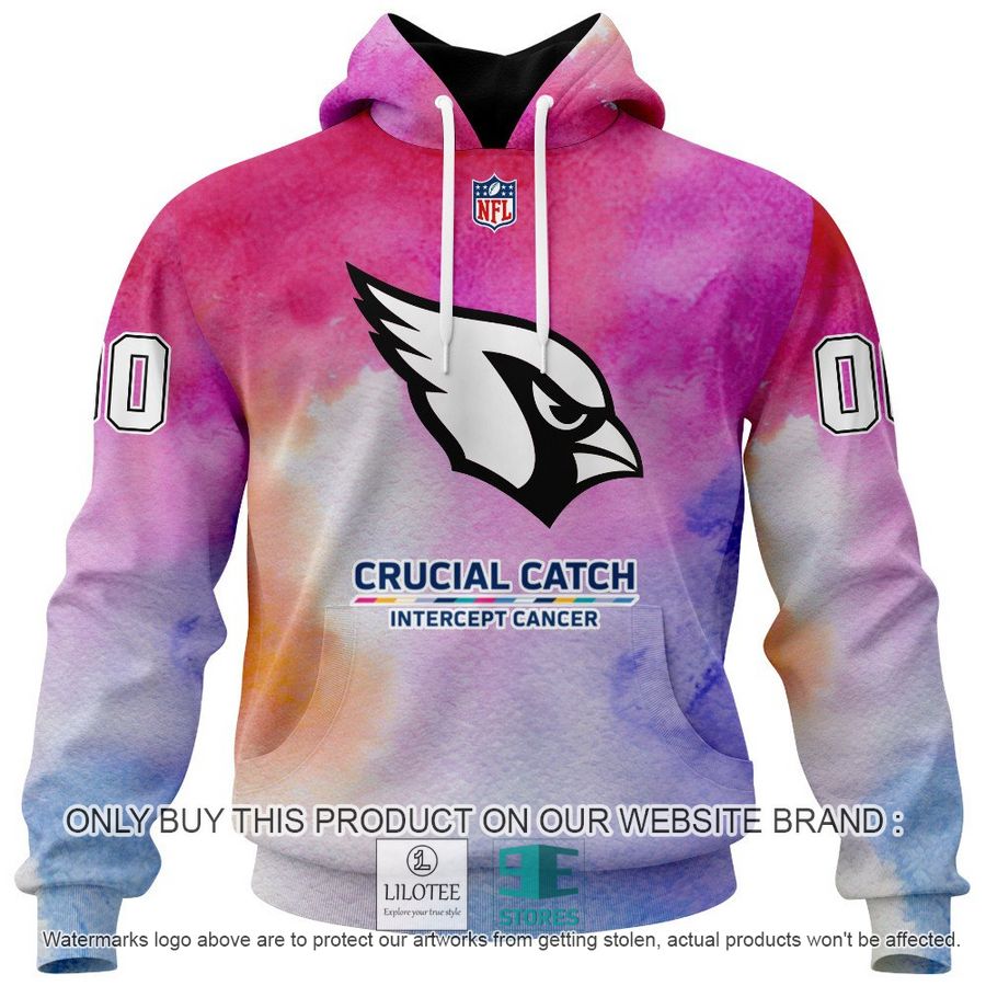 Personalized Crucial Catch Intercept Cancer Arizona Cardinals Shirt, Hoodie - LIMITED EDITION 15