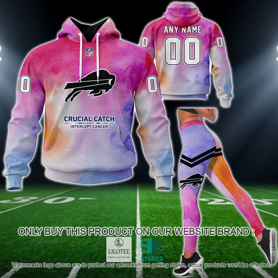 Personalized Crucial Catch Intercept Cancer Buffalo Bills Hoodie, Long Pants - LIMITED EDITION 13