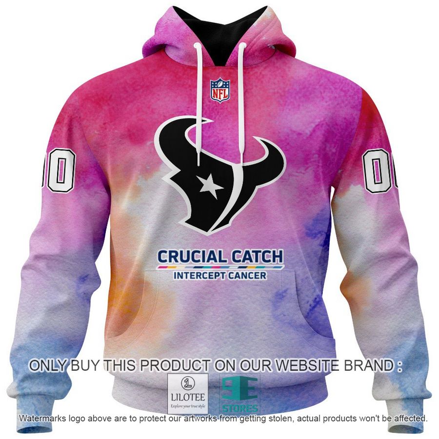 Personalized Crucial Catch Intercept Cancer Houston Texans Shirt, Hoodie - LIMITED EDITION 14