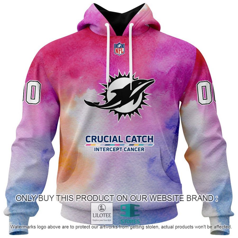 Personalized Crucial Catch Intercept Cancer Miami Dolphins Shirt, Hoodie - LIMITED EDITION 14