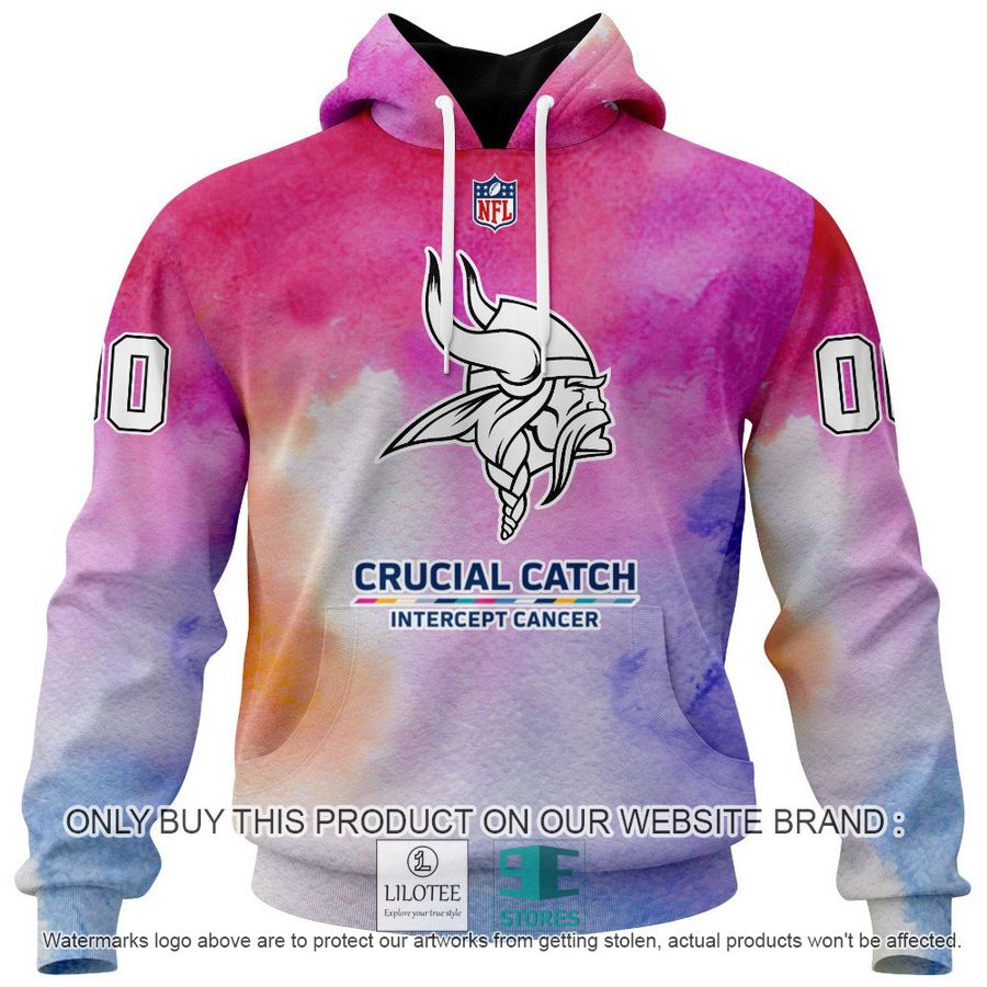 Personalized Crucial Catch Intercept Cancer Minnesota Vikings Shirt, Hoodie - LIMITED EDITION 14