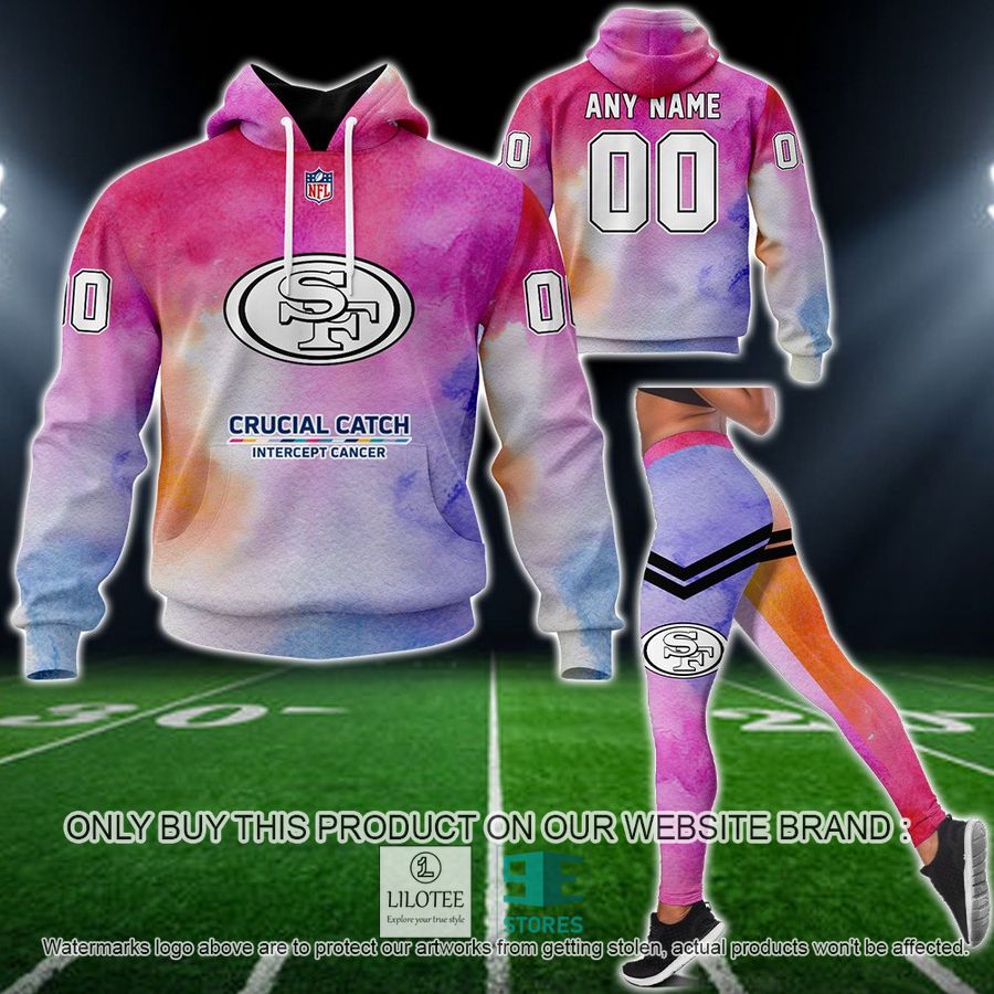 Personalized Crucial Catch Intercept Cancer San Francisco 49Ers Hoodie, Long Pants - LIMITED EDITION 13