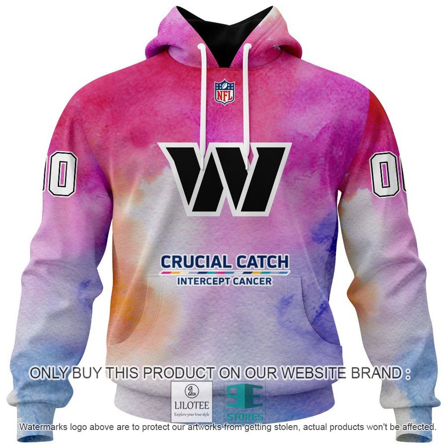 Personalized Crucial Catch Intercept Cancer Washington Football Team Shirt, Hoodie - LIMITED EDITION 14