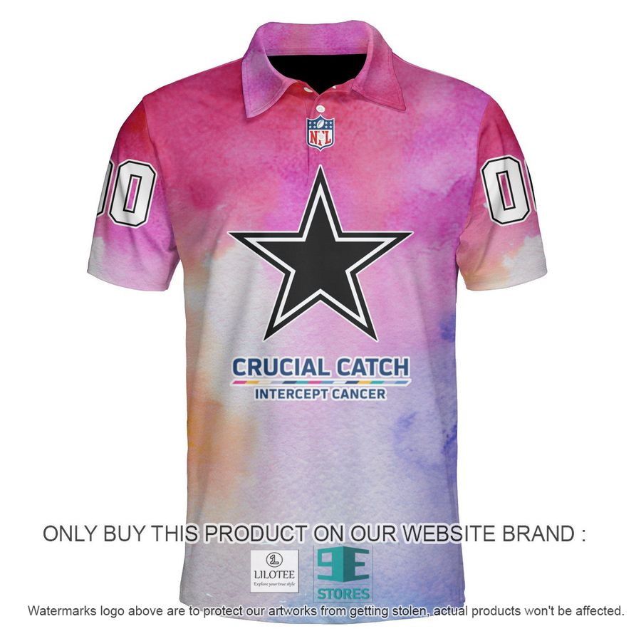 Personalized Dallas Cowboys Crucial Catch Polo Shirt 5