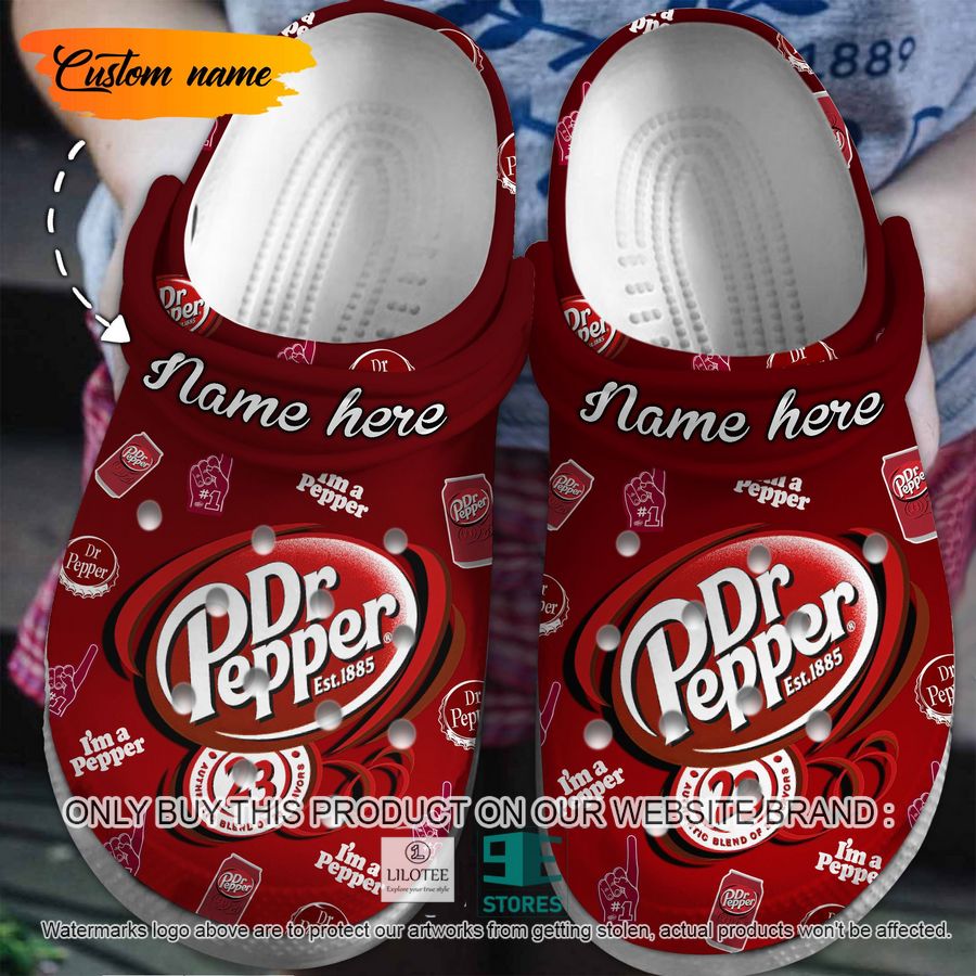 Personalized Dr Pepper I'm a Pepper Crocband Shoes 6