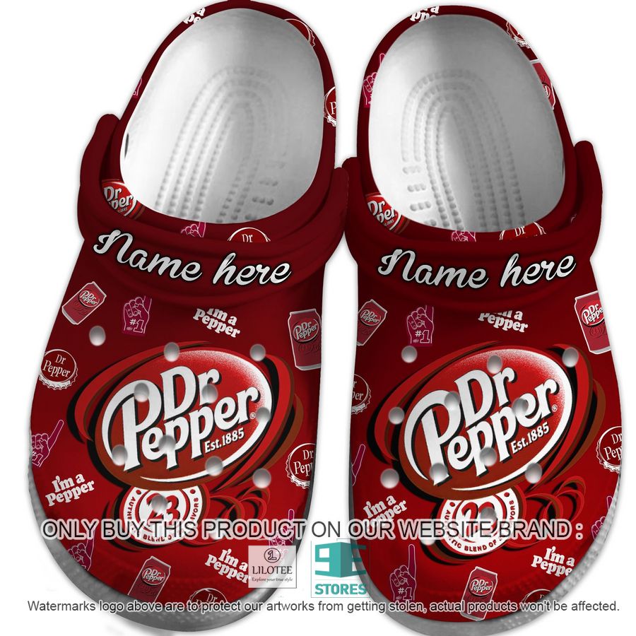 Alternative view of Personalized Dr Pepper I'm a Pepper Crocband Shoes