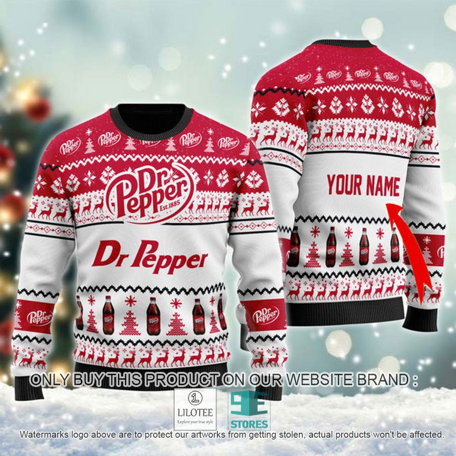 Personalized Dr Pepper Ugly Christmas Sweater - LIMITED EDITION 9