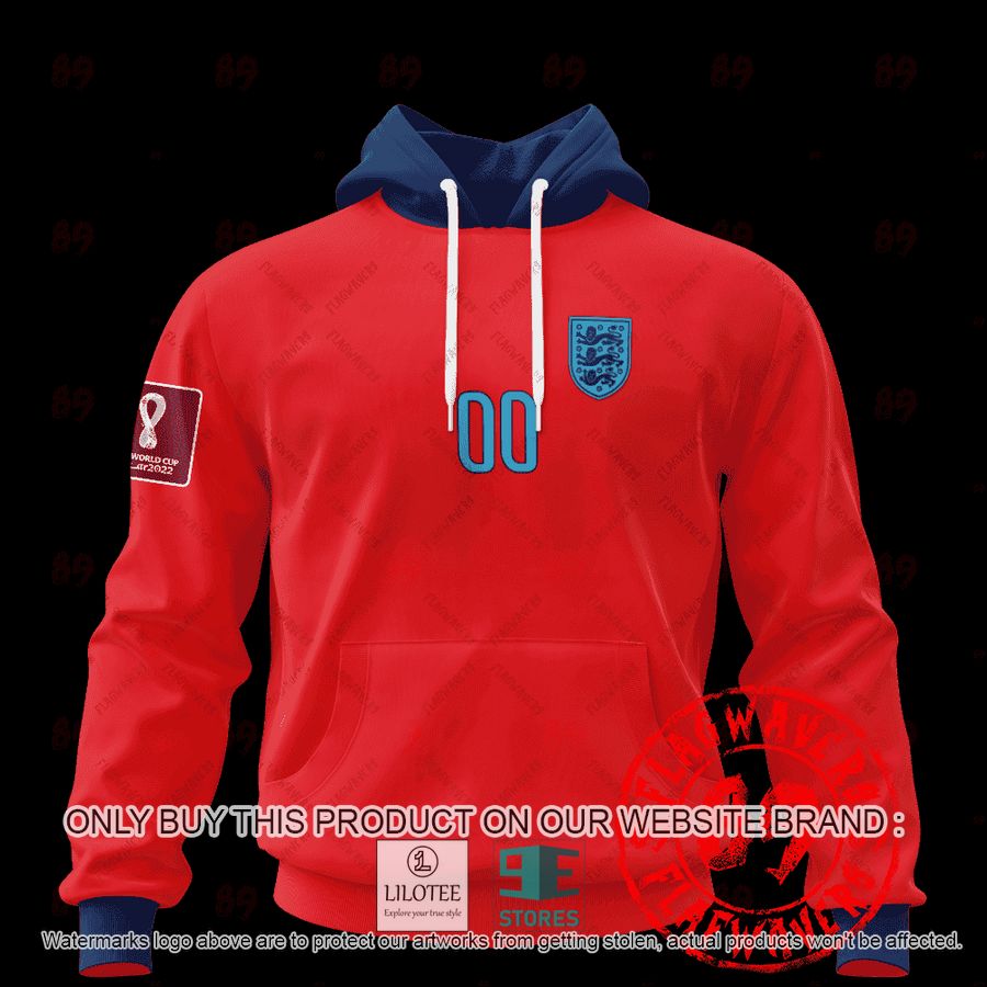Personalized England Away Jersey World Cup 2022 red Shirt, Hoodie - LIMITED EDITION 15