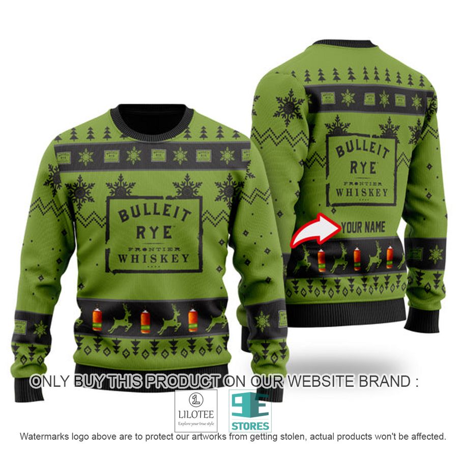Personalized Funny Bulleit Rye Ugly Christmas Sweater - LIMITED EDITION 8