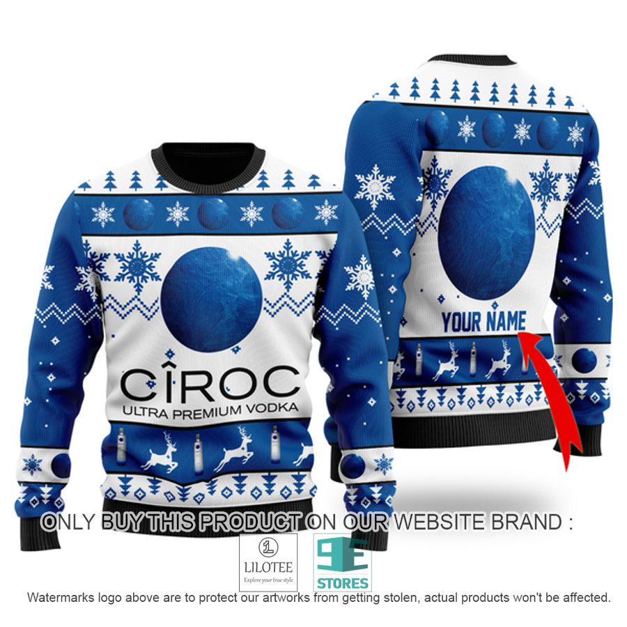 Personalized Funny Ciroc Vodka Ugly Christmas Sweater - LIMITED EDITION 8