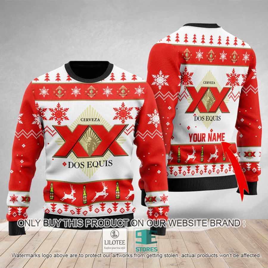 Personalized Funny Dos Equis Ugly Christmas Sweater - LIMITED EDITION 9