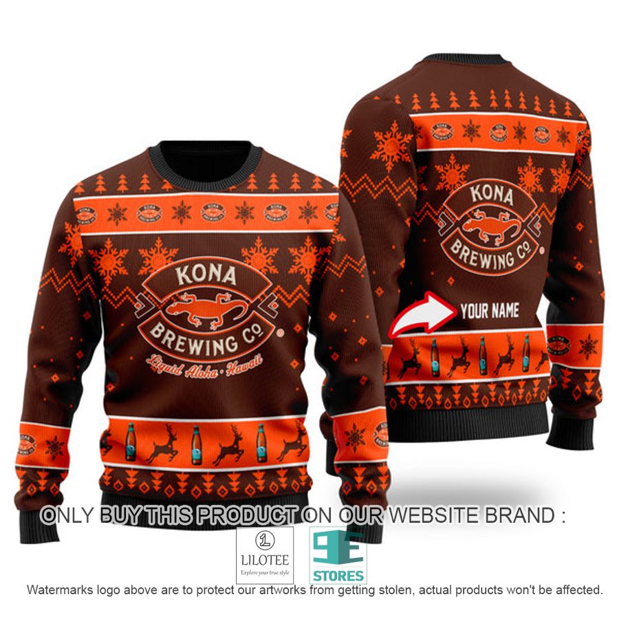 Personalized Funny Kona Brewing Ugly Christmas Sweater - LIMITED EDITION 8