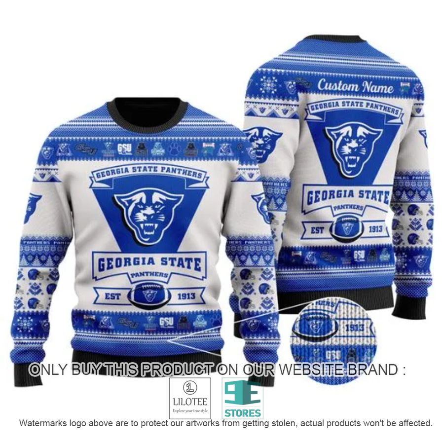 Personalized Georgia State Panthers Football Ugly Chrisrtmas Sweater - LIMITED EDITION 8