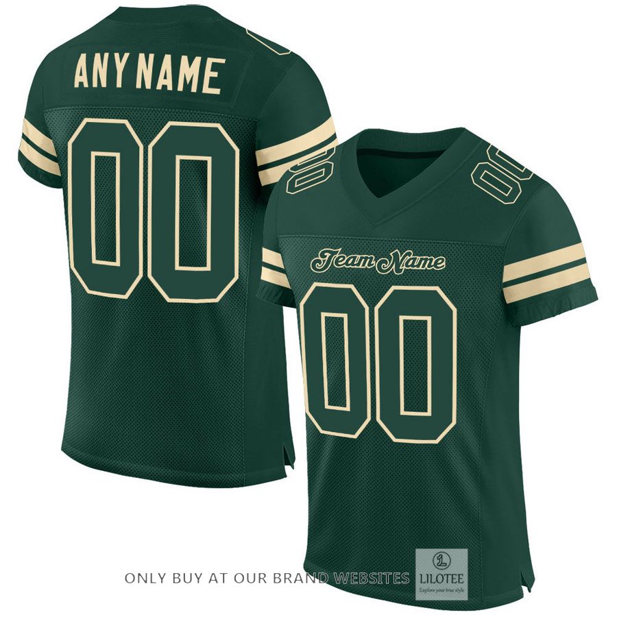 Personalized Green Green-Cream Football Jersey - LIMITED EDITION 17