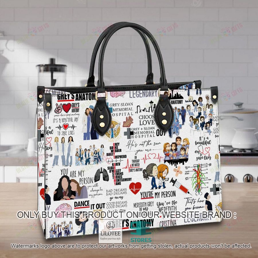 Personalized Grey's Anatomy Leather Bag - LIMITED EDITION 16