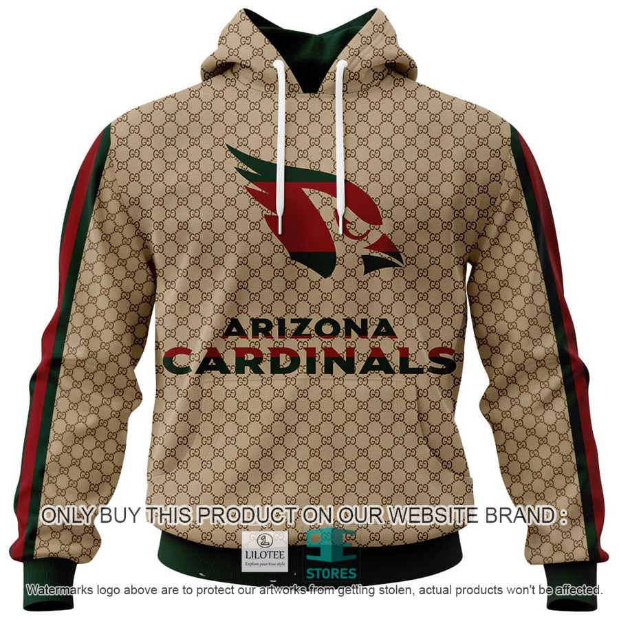 Personalized Gucci Arizona Cardinals 3D Hoodie, Hoodie Mask 9