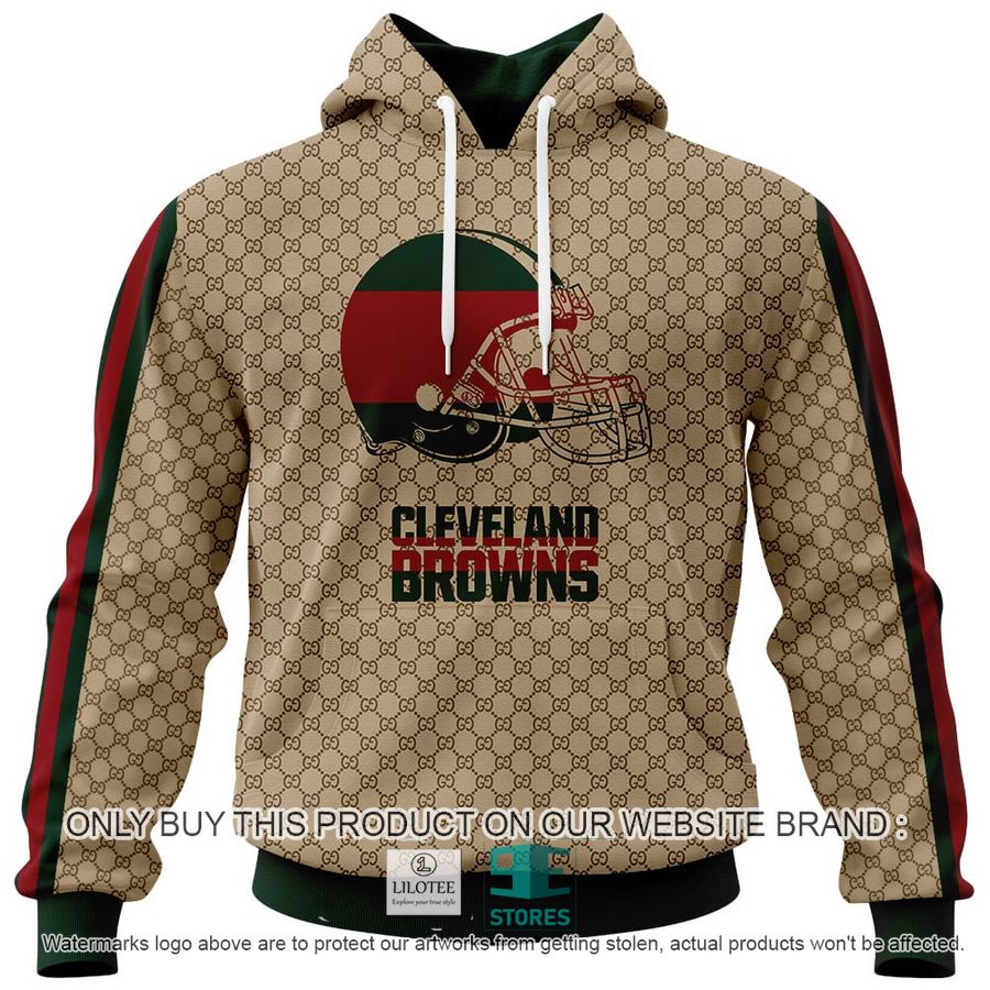 Personalized Gucci Cleveland Browns 3D Hoodie, Hoodie Mask 9