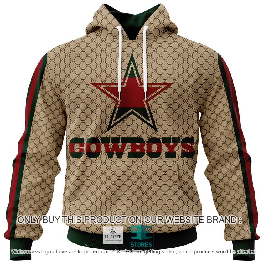 Personalized Gucci Dallas Cowboys 3D Hoodie, Hoodie Mask 9