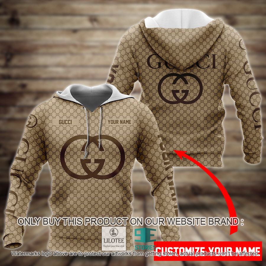 Personalized Gucci khaki 3D Hoodie - LIMITED EDITION 9