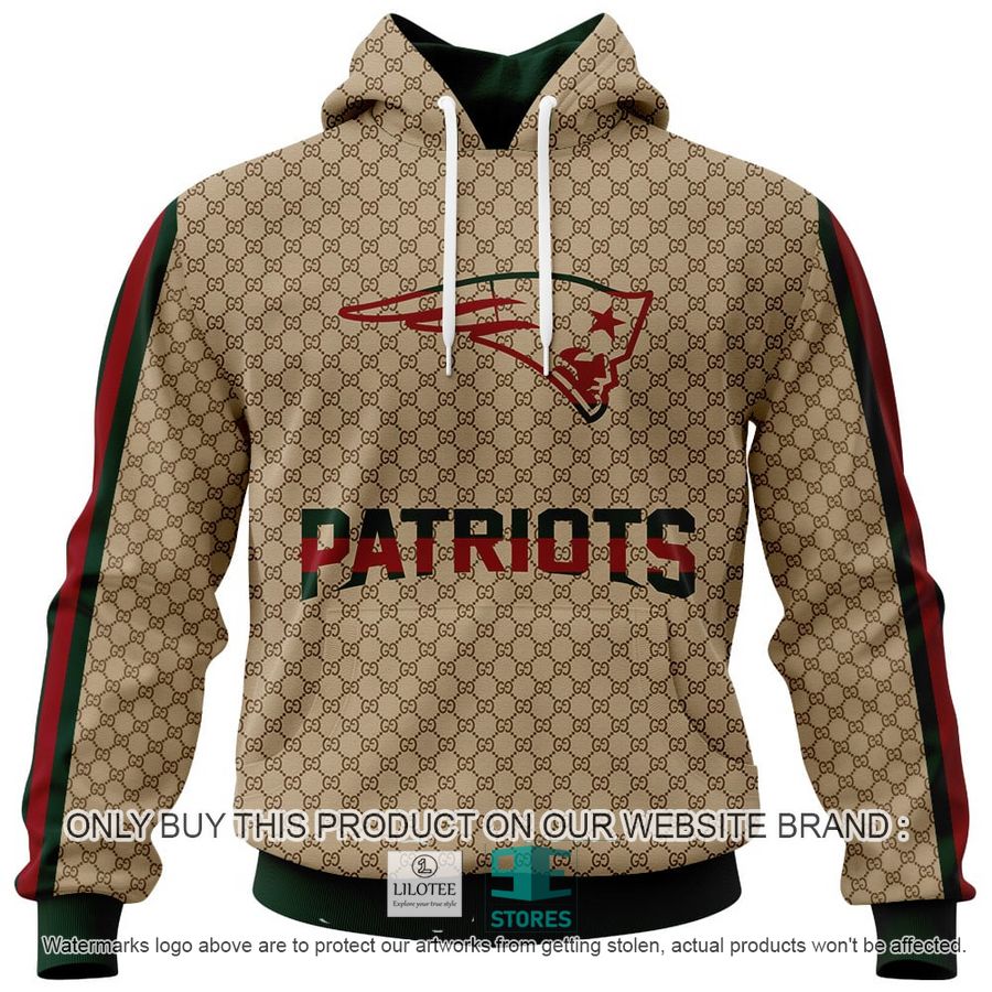 Personalized Gucci New England Patriots 3D Hoodie, Hoodie Mask 8