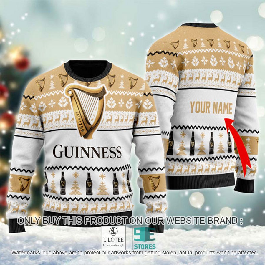 Personalized Guinness Beer Spirit Ugly Christmas Sweater - LIMITED EDITION 8