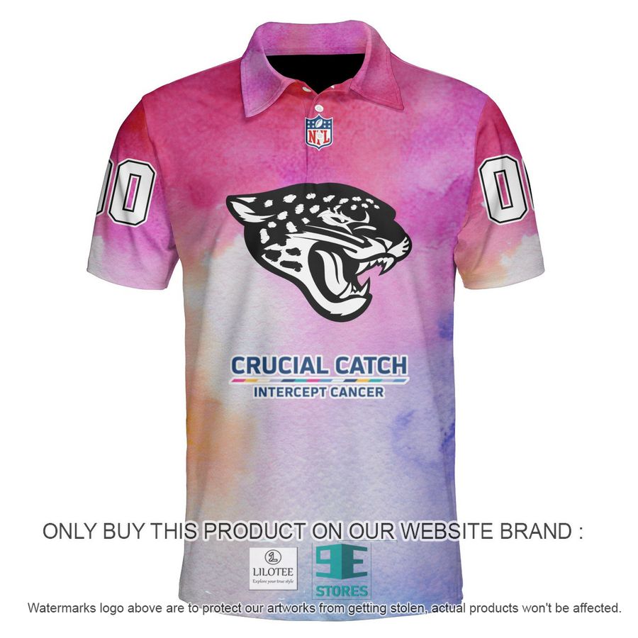 Personalized Jacksonville Jaguars Crucial Catch Polo Shirt 5