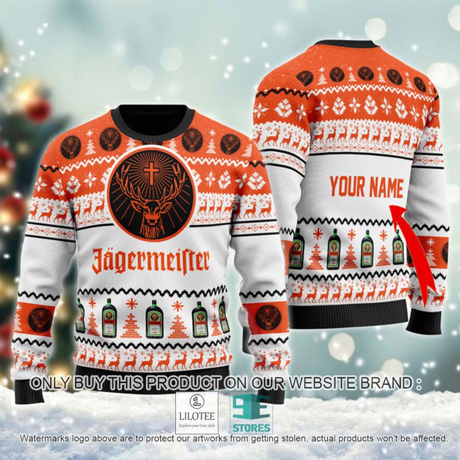 Personalized Jagermeister Spirit Ugly Christmas Sweater - LIMITED EDITION 9