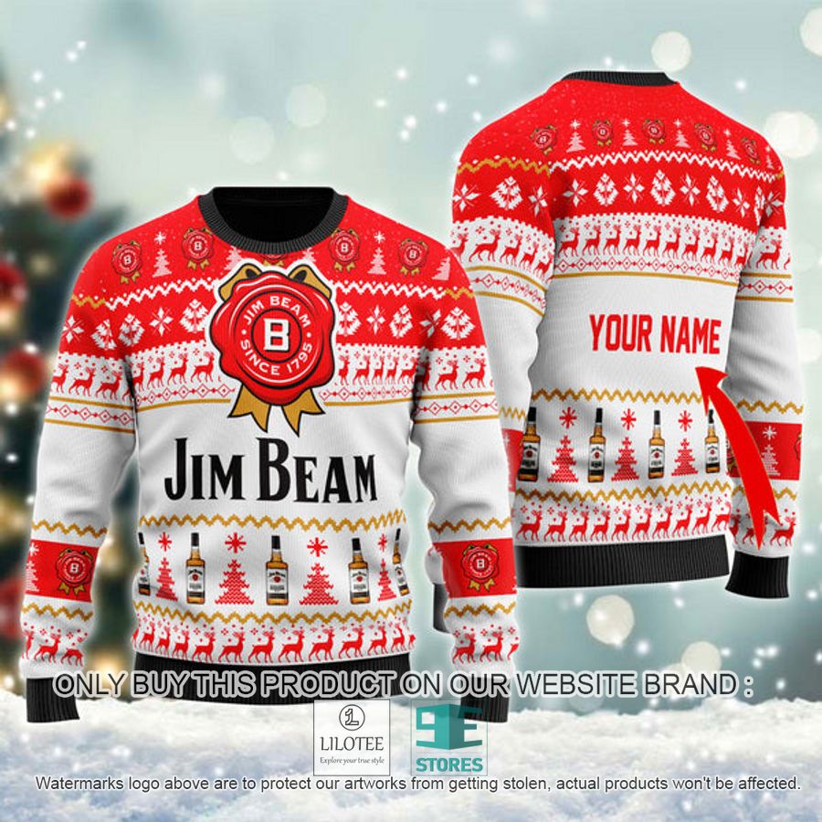 Personalized Jim Beam Ugly Christmas Sweater - LIMITED EDITION 8