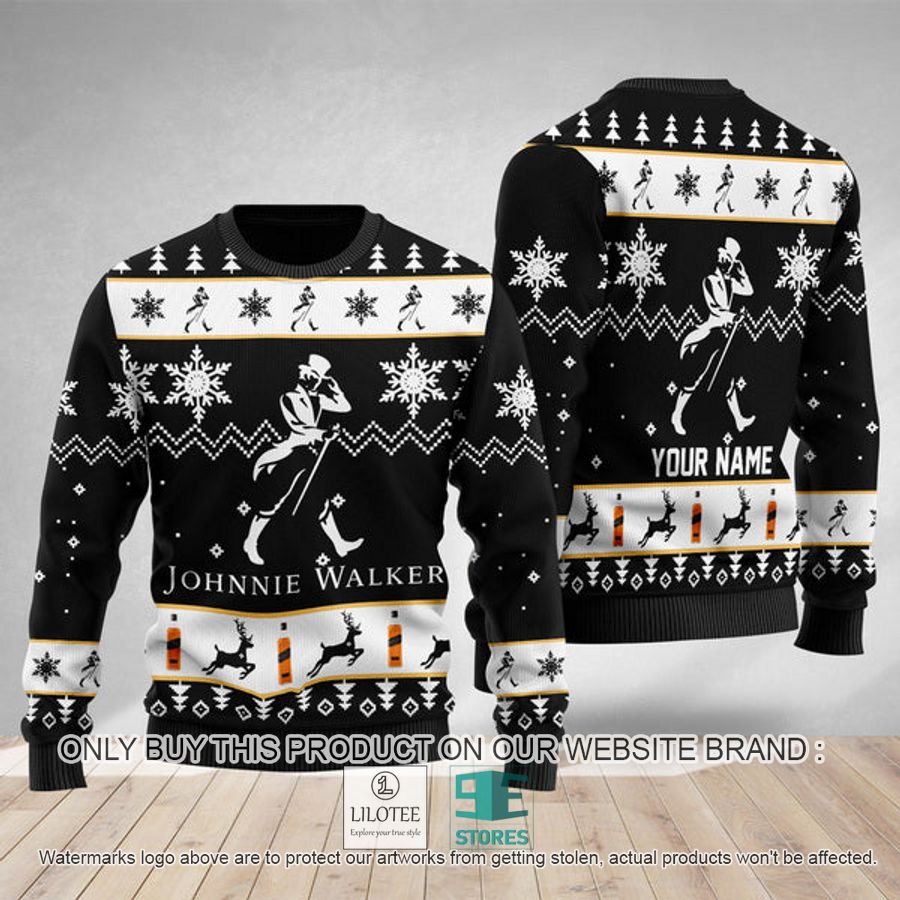 Personalized Johnnie Walker Ugly Christmas Sweater - LIMITED EDITION 8