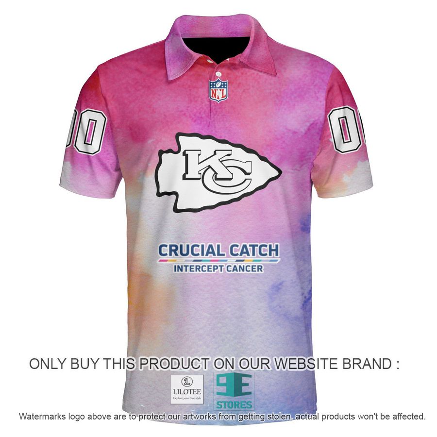 Personalized Kansas City Chiefs Crucial Catch Polo Shirt 4