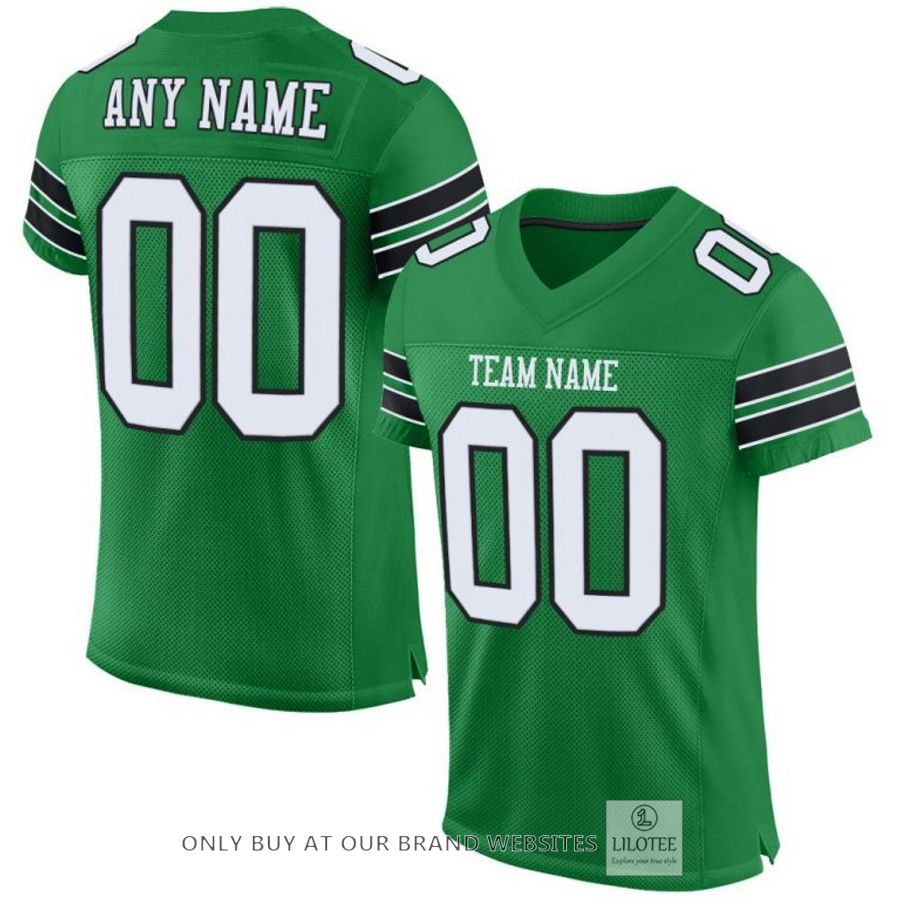 Personalized Kelly Green White Black Football Jersey - LIMITED EDITION 7