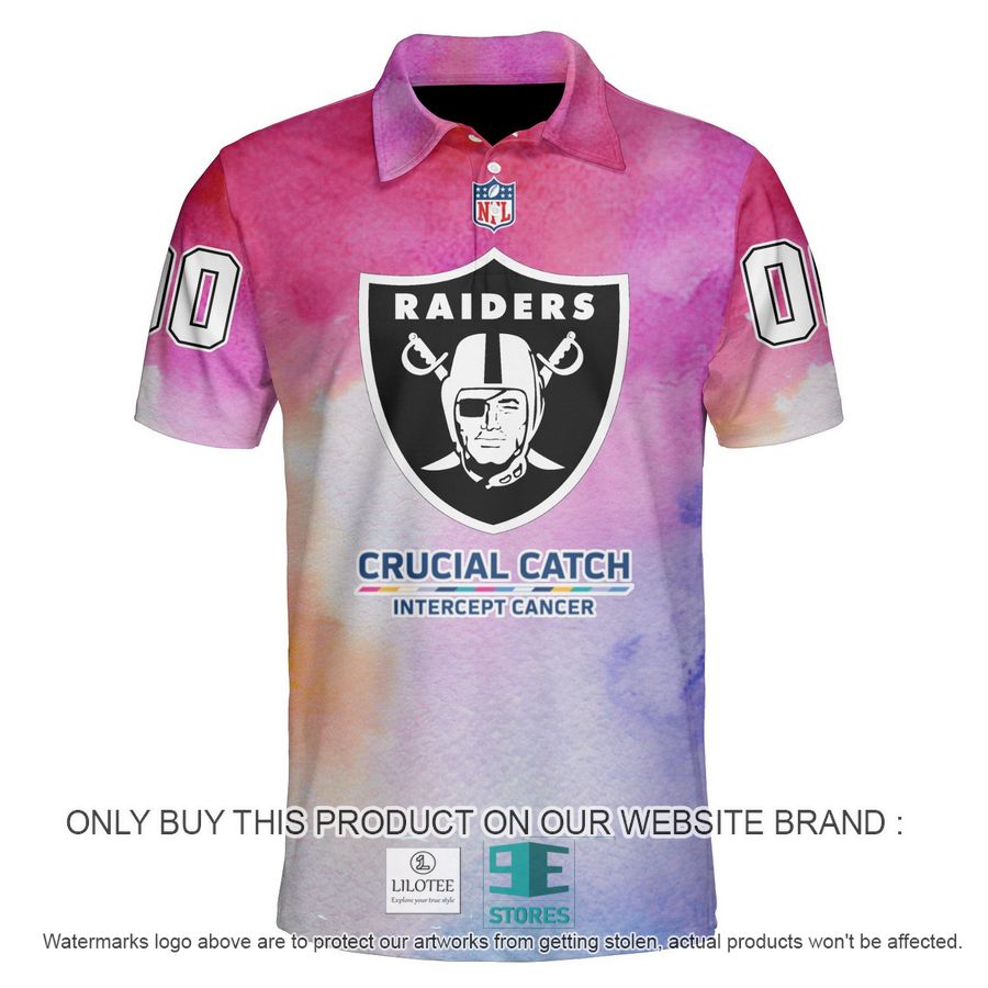 Personalized Las Vegas Raiders Crucial Catch Polo Shirt 4