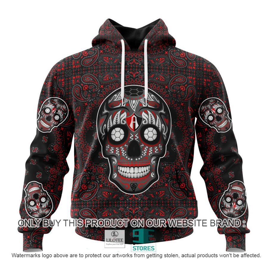 Personalized Liga Mx Atlas F C Special Sugar Skull Kits For Dia De Muertos 3D Shirt, Hoodie 19