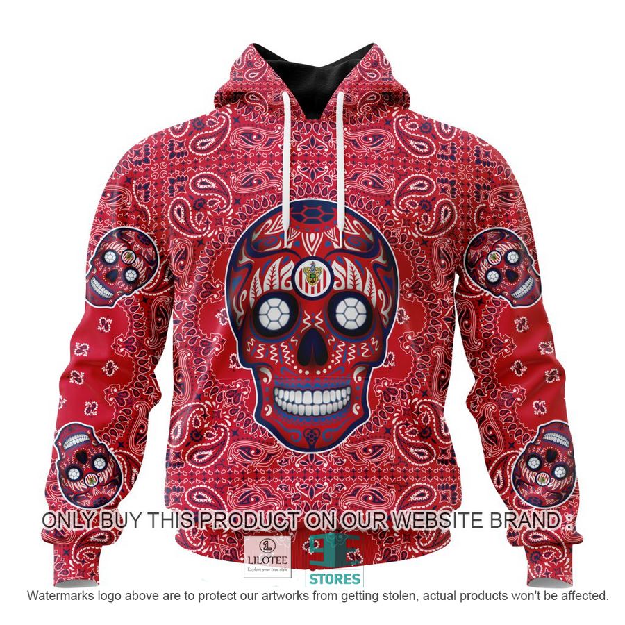 Personalized Liga Mx Chivas Guadalajara Special Sugar Skull Kits For Dia De Muertos 3D Shirt, Hoodie 18