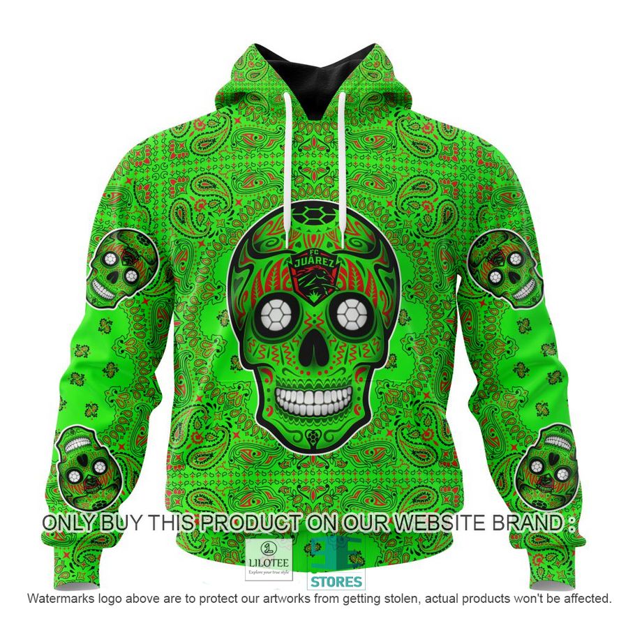 Personalized Liga Mx Fc Juarez Special Sugar Skull Kits For Dia De Muertos 3D Shirt, Hoodie 18