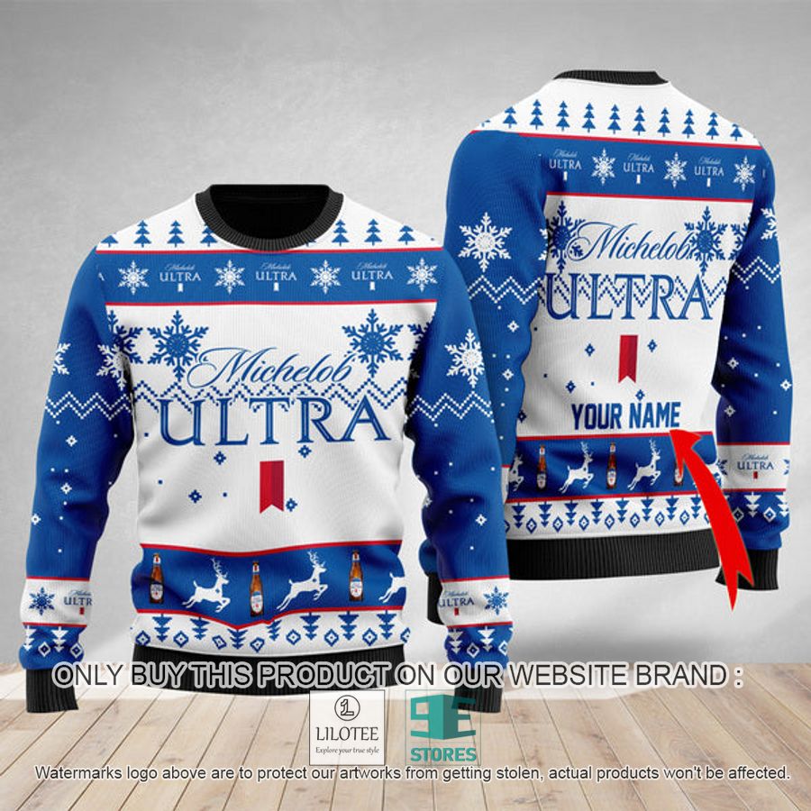 Personalized Michelob ULTRA Ugly Christmas Sweater - LIMITED EDITION 8