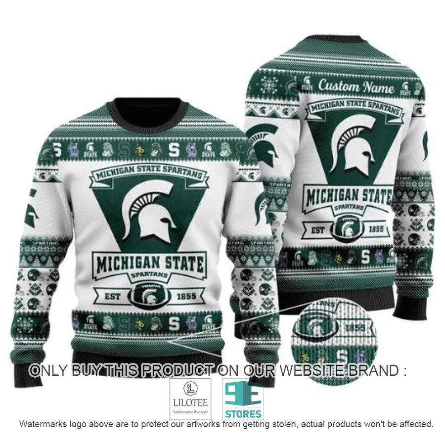 Personalized Michigan State Spartans Football Ugly Chrisrtmas Sweater - LIMITED EDITION 8