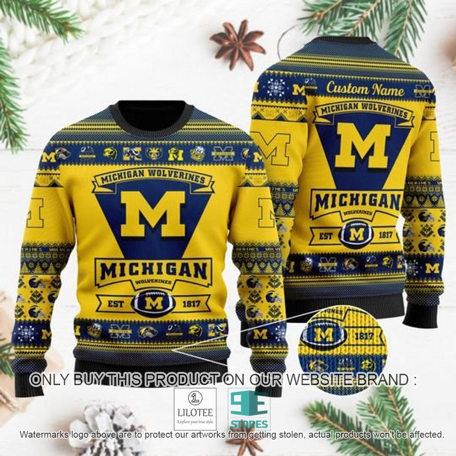Personalized Michigan Wolverines Football Ugly Chrisrtmas Sweater - LIMITED EDITION 8
