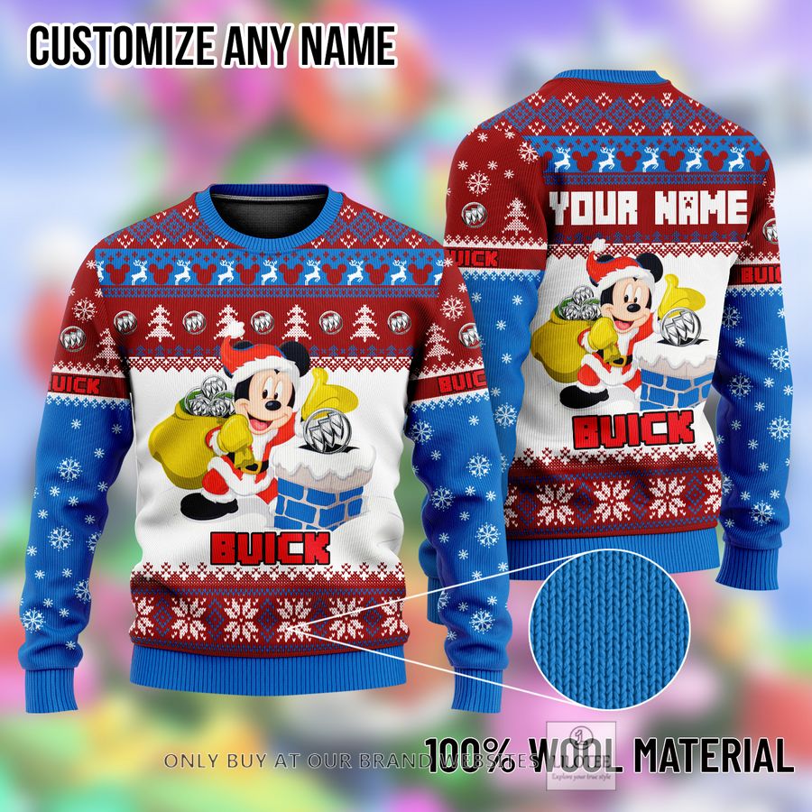 Personalized Mickey Mouse BUICK Ugly Christmas Sweater - LIMITED EDITION 9