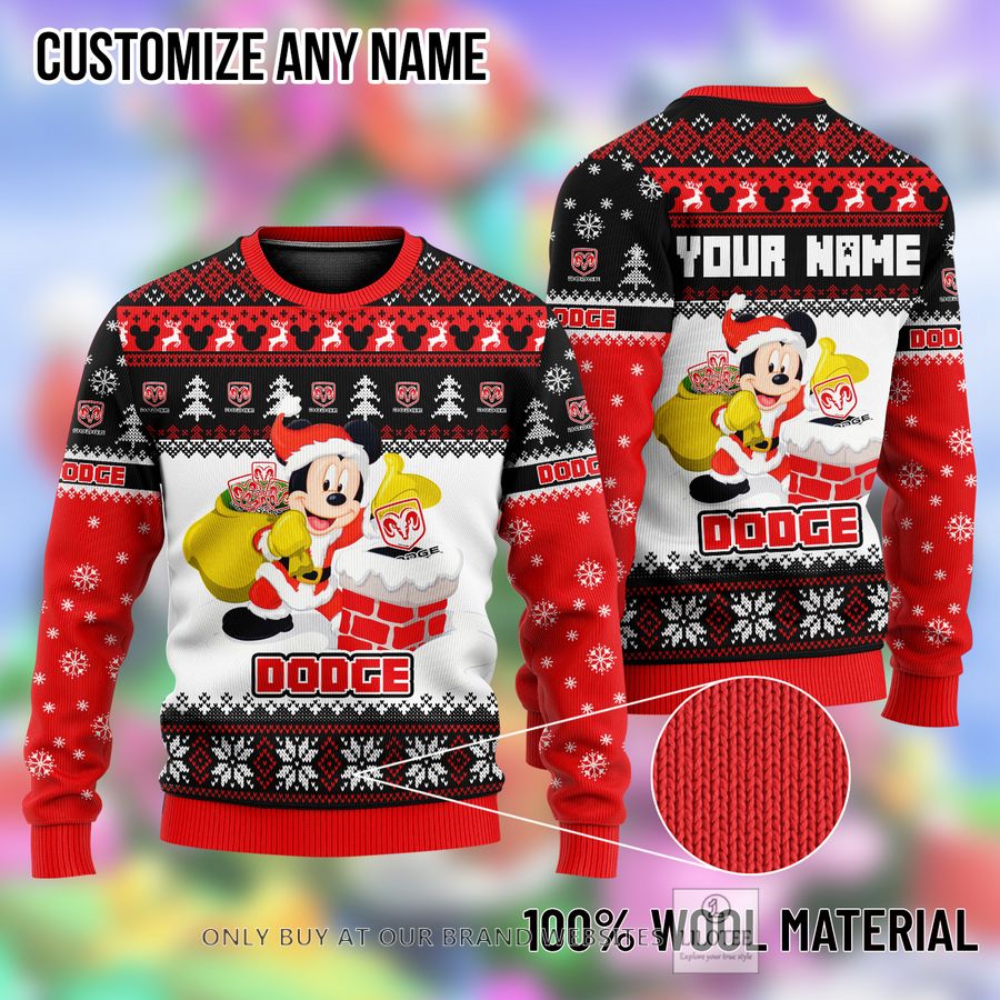 Personalized Mickey Mouse Dodge Ugly Christmas Sweater - LIMITED EDITION 8