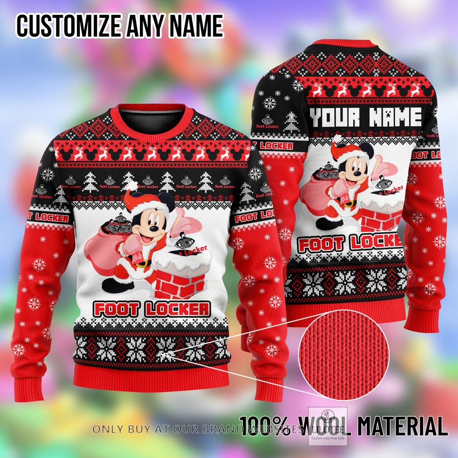 Personalized Mickey Mouse Foot Locker Ugly Christmas Sweater - LIMITED EDITION 9