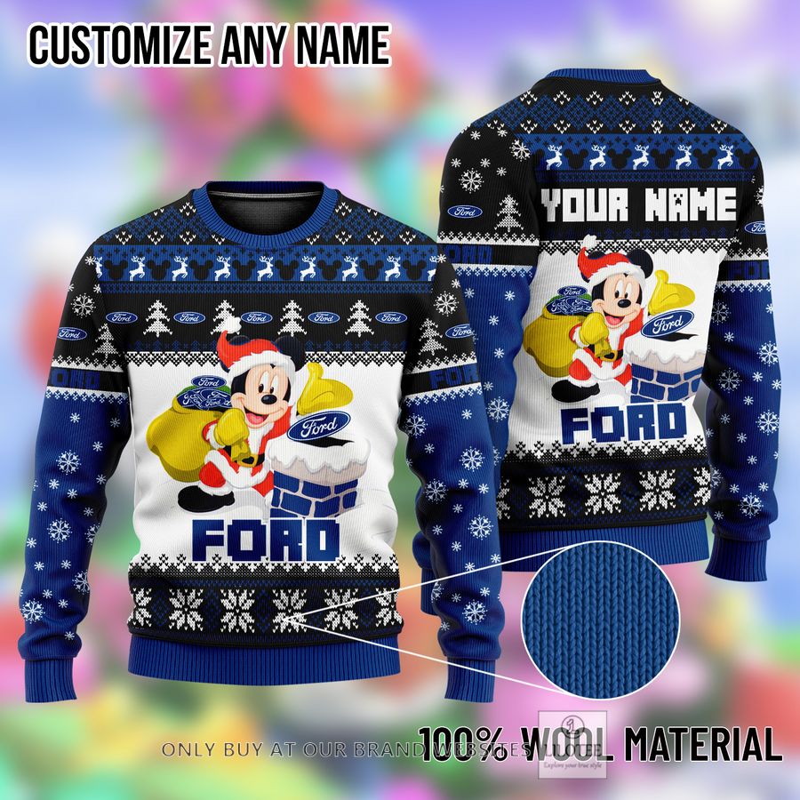 Personalized Mickey Mouse Ford Ugly Christmas Sweater - LIMITED EDITION 8