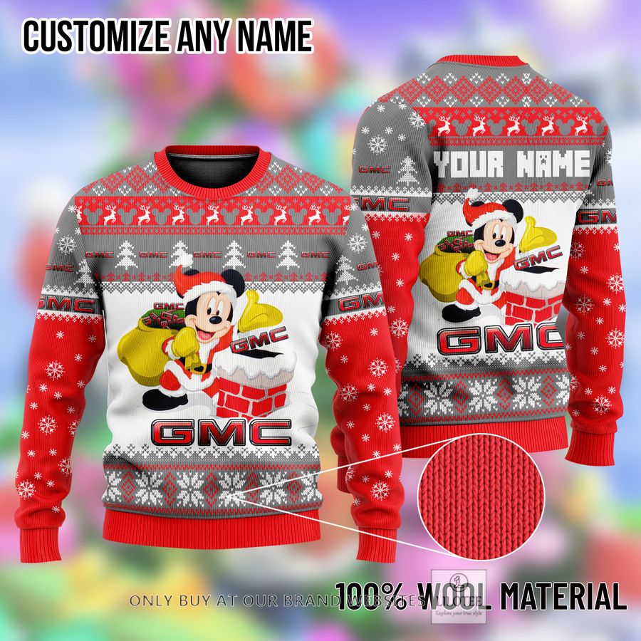 Personalized Mickey Mouse GMC Ugly Christmas Sweater - LIMITED EDITION 9