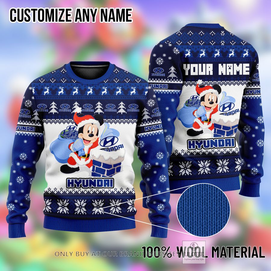 Personalized Mickey Mouse Hyundai Ugly Christmas Sweater - LIMITED EDITION 9