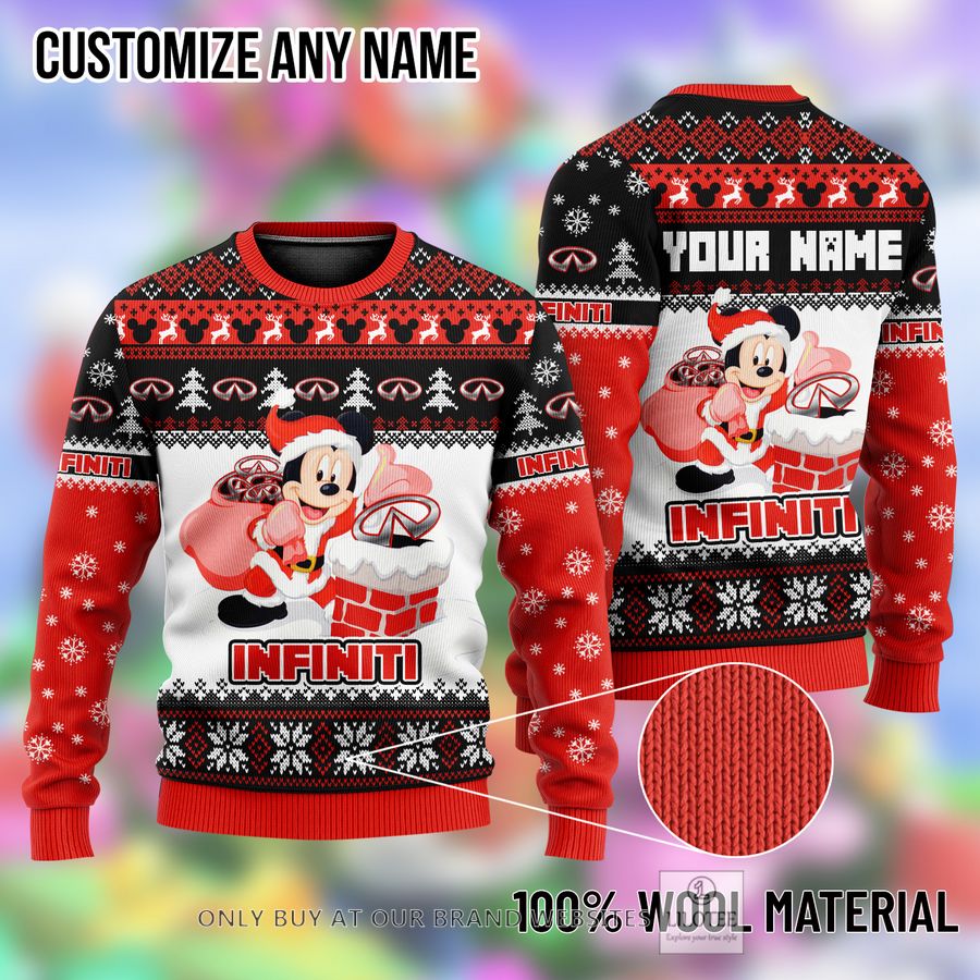 Personalized Mickey Mouse Infiniti Ugly Christmas Sweater - LIMITED EDITION 8