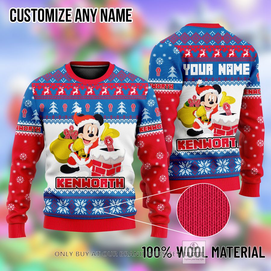 Personalized Mickey Mouse Kenworth Ugly Christmas Sweater - LIMITED EDITION 8