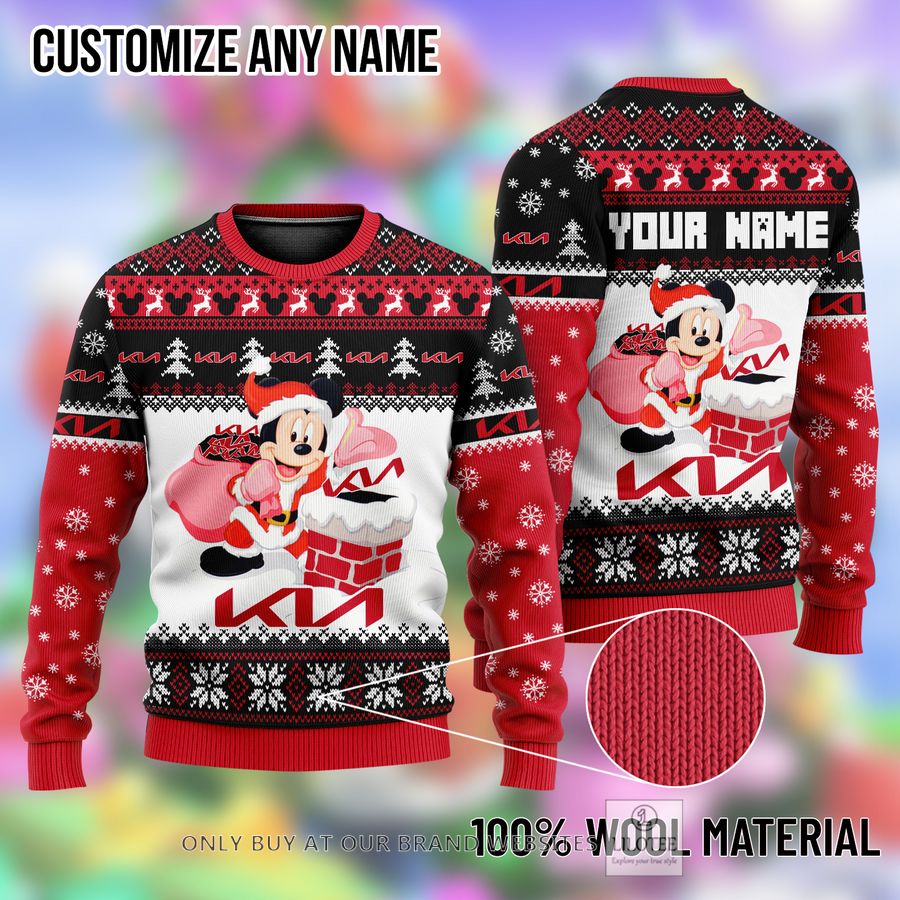 Personalized Mickey Mouse Kia Ugly Christmas Sweater - LIMITED EDITION 8