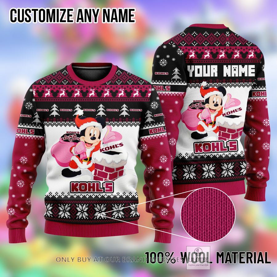 Personalized Mickey Mouse Kohl's Ugly Christmas Sweater - LIMITED EDITION 9