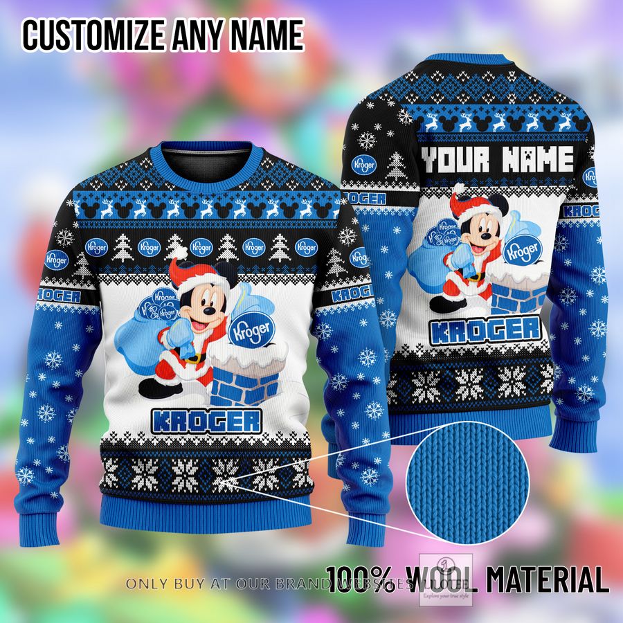 Personalized Mickey Mouse Kroger Ugly Christmas Sweater - LIMITED EDITION 8