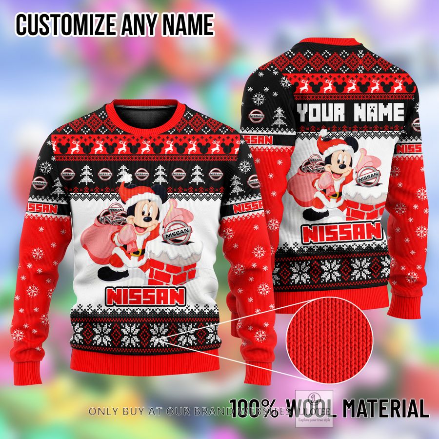 Personalized Mickey Mouse Nissan Ugly Christmas Sweater - LIMITED EDITION 9